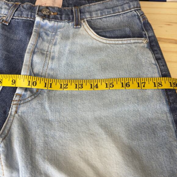 Revice Jeans Women's Size 29 Blue Denim Matchmaker Patchwork Pockets Retro - Picture 14 of 16